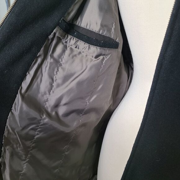Banana Republic Bomber Wool Cashmere Blend Coat XL - Picture 3 of 8